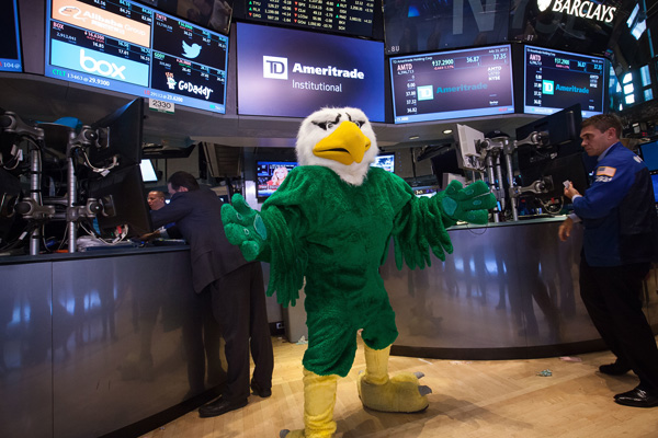 Scrappy at the New York Stock Exchange