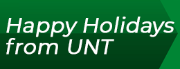 Happy Holidays from UNT