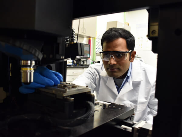 Aditya Ayyagari, a recent doctoral graduate with the UNT College of Engineering’s Materials Science and Engineering Department.
