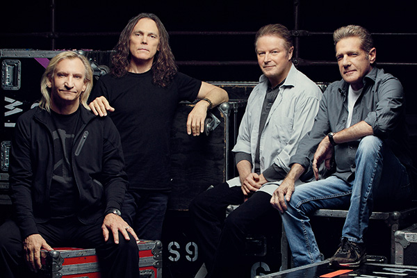 The Eagles, from left to right, Joe Walsh, Timothy B Schmit, Don Henley and Glenn Frey