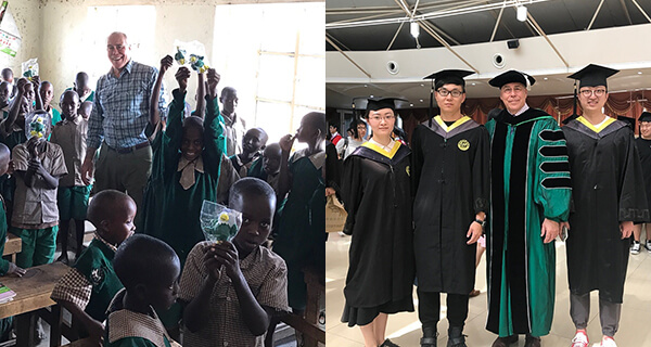 Spreading UNT spirit in Africa, congratulating our new alumni in China