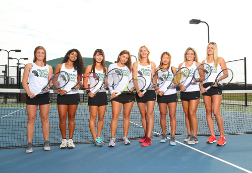UNT Women's Tennis team