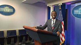 Jessy Diamba at the White House